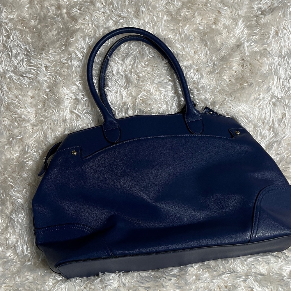London Fog Deep Navy Structured Tote - Picture 3 of 9